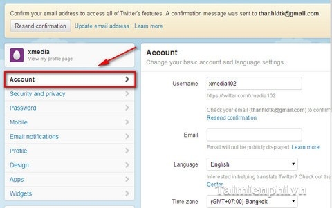 Hướng dẫn xoá tài khoản Twitter