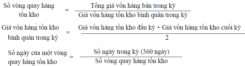 Cách tính chỉ số vòng quay hàng hóa tồn kho